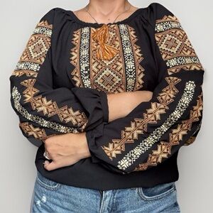 Ukrainian Vyshyvanka Blouse Embroidered Shirt Ukrainian Clothing
